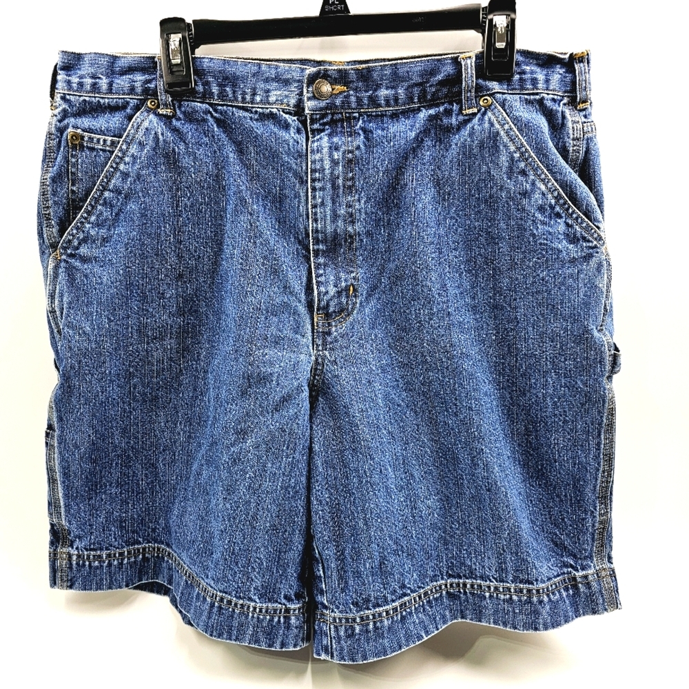 Preswick & Moore Size 20 Men's Blue Carpenter Cotton Denim Jean Shorts